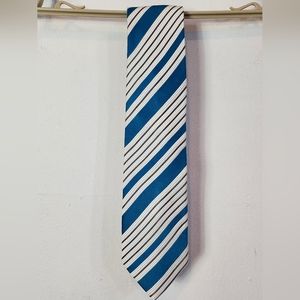 Donald Trump Signature Collection 100% Silk Tie Teal Stripe